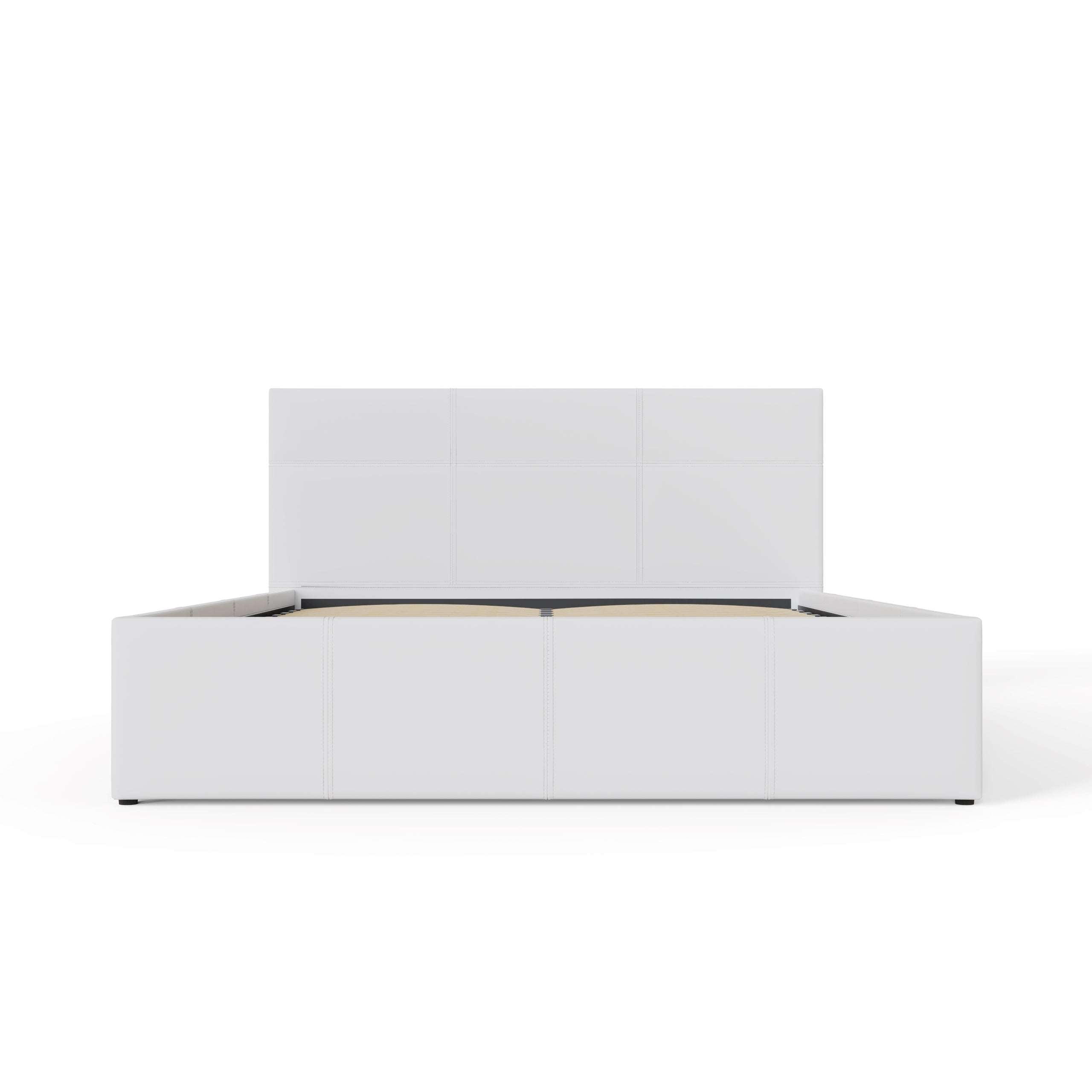 End Lift Ottoman Bed White – GFW, view 4