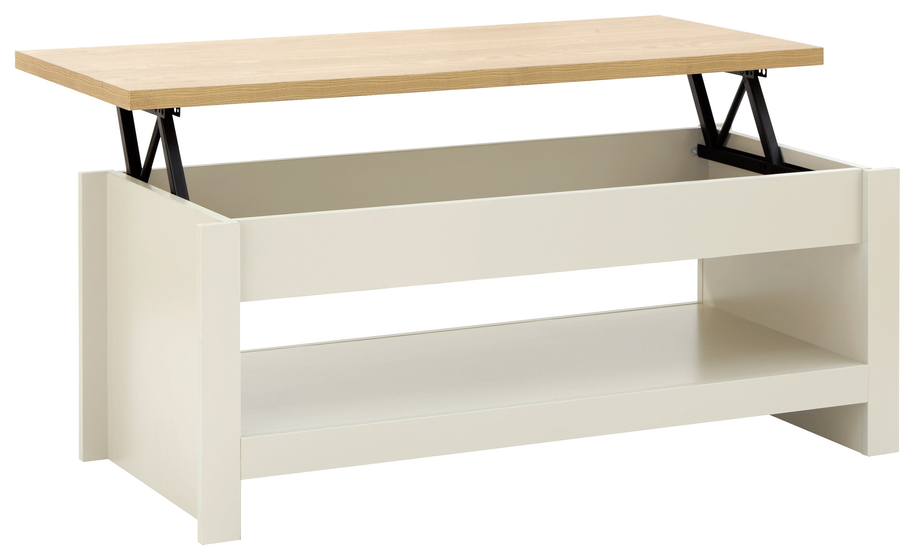 Lancaster Lift Up Coffee Table Cream – GFW, view 10