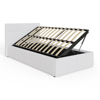 Side Lift Ottoman Bed White – GFW, view 16