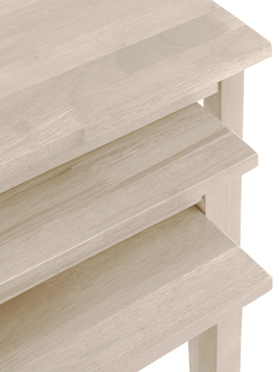 Cleo White Wash Nest of Tables – Julian Bowen, view 5