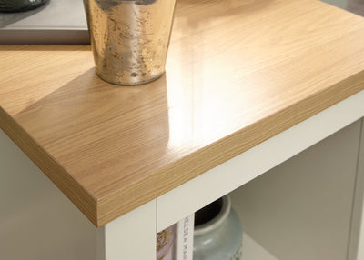 Lancaster Side Table With Shelf Cream – GFW, view 6