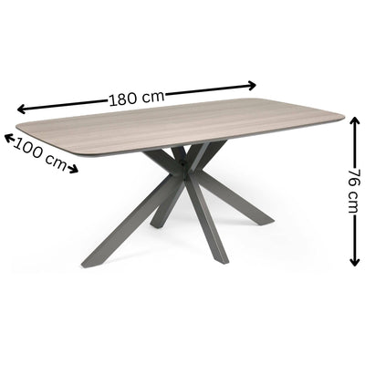 Noah Taupe Rectangular Dining Table – Julian Bowen, view 5
