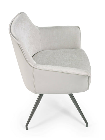Noah Ivory Fabric Dining Chair – Julian Bowen, view 4
