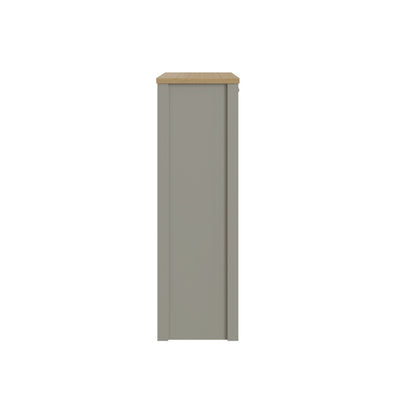 Lancaster 2 Door Shoe Cabinet Grey – GFW, view 6