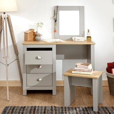 Lancaster Dressing Table Set Grey – GFW, view 4