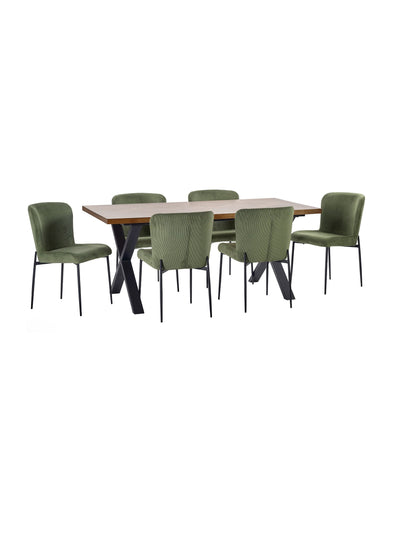 Leonie Dining Chairs - Green (Set of 2) – Julian Bowen, view 10