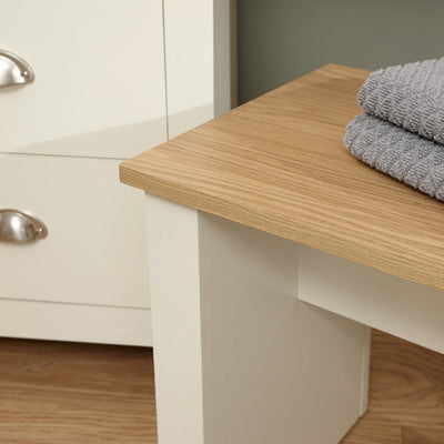 Lancaster Dressing Table Set Cream – GFW, view 6