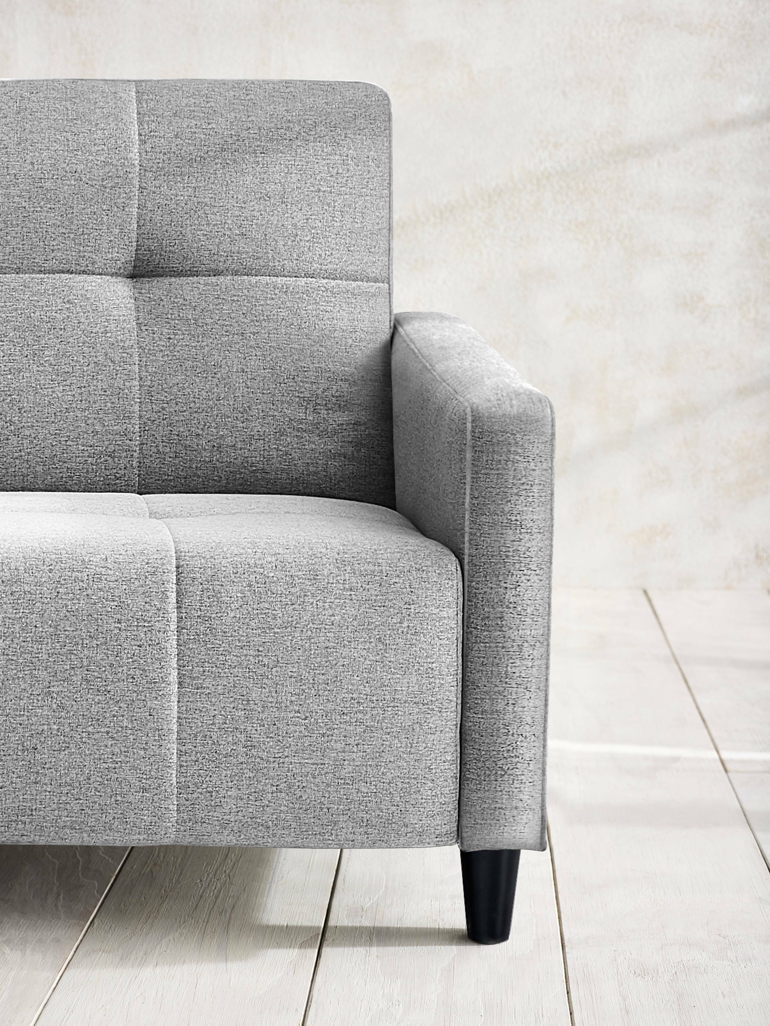 Alfie 3 Seater Grey Linen Storage Sofabed – Julian Bowen, view 11