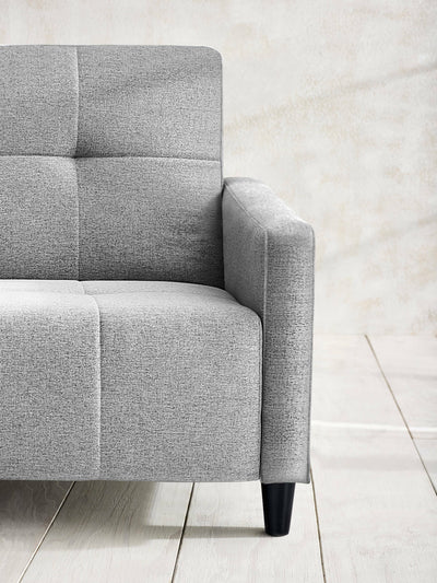 Alfie 3 Seater Grey Linen Storage Sofabed – Julian Bowen, view 11