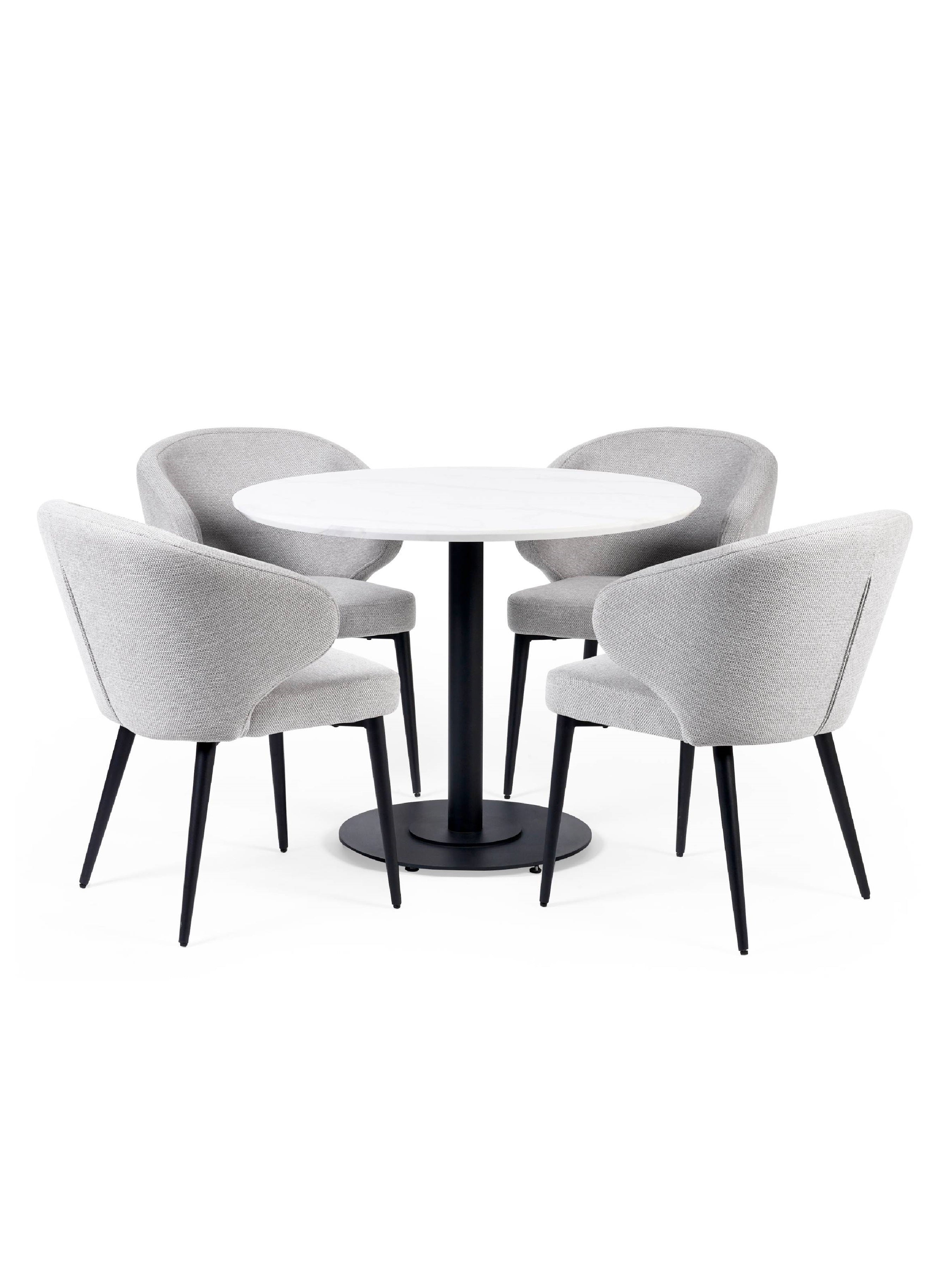 Marcus Light Grey Fabric Dining Chairs (Set of 2) – Julian Bowen, view 11