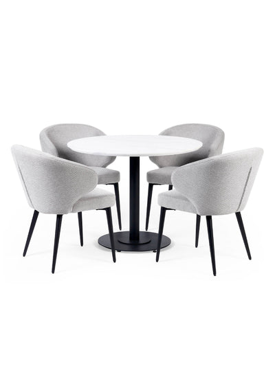 Marcus Light Grey Fabric Dining Chairs (Set of 2) – Julian Bowen, view 11