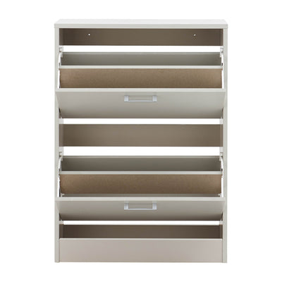 Stirling Two Tier Shoe Cabinet – Grey