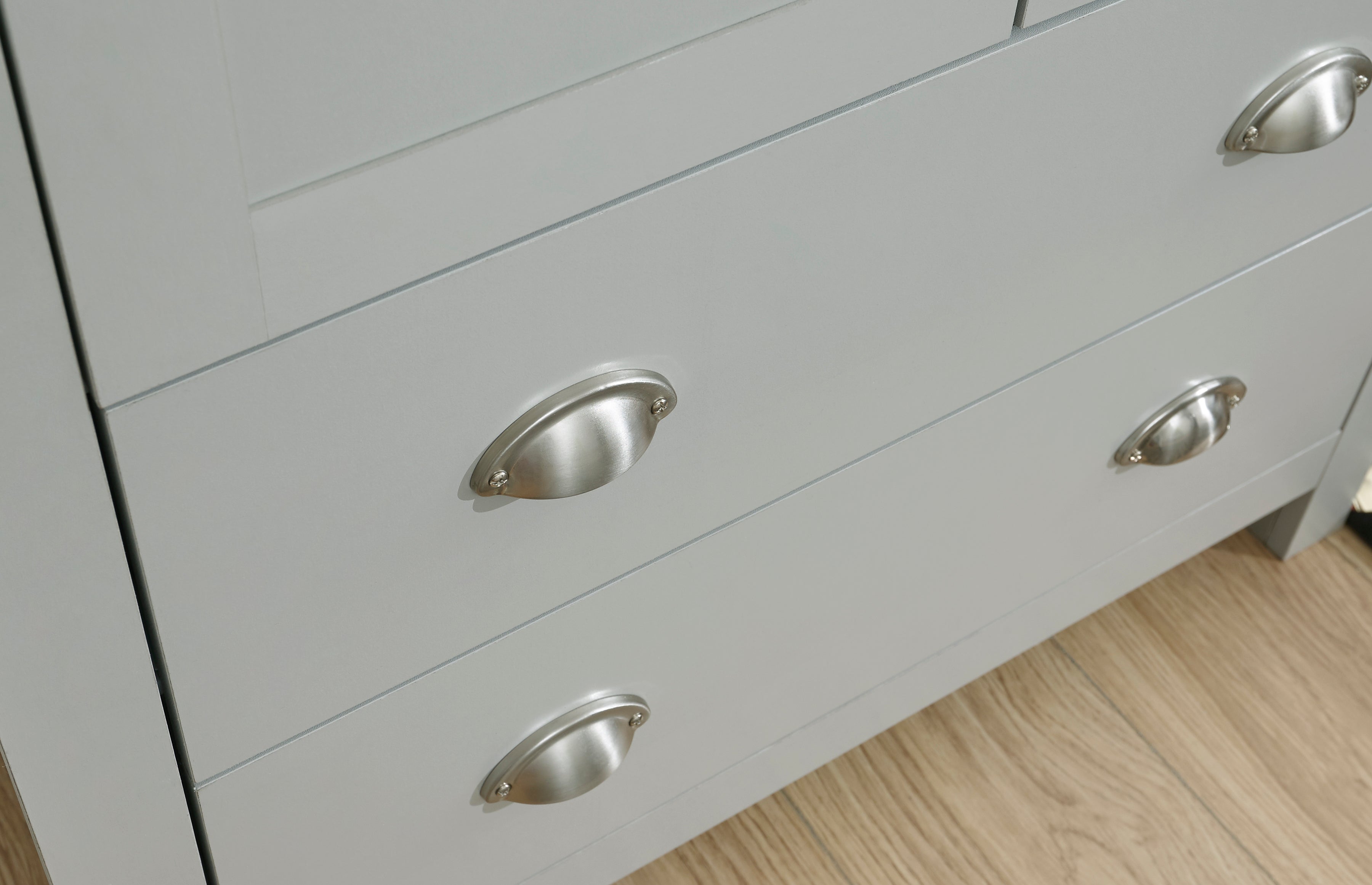 Lancaster 2+2 Drawer Chest Grey – GFW, view 9
