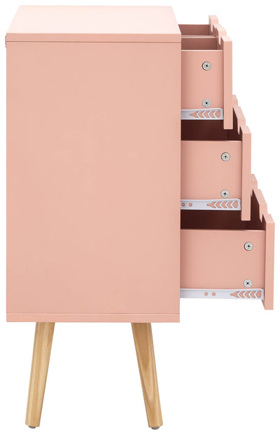 Nyborg 2+2 Drawer Chest – Coral Pink