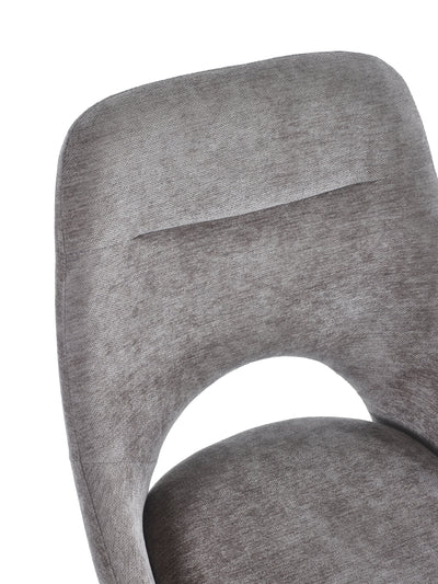 Jonah Grey Chenille Upholstered Dining Chairs (Set of 2) – Julian Bowen, view 5