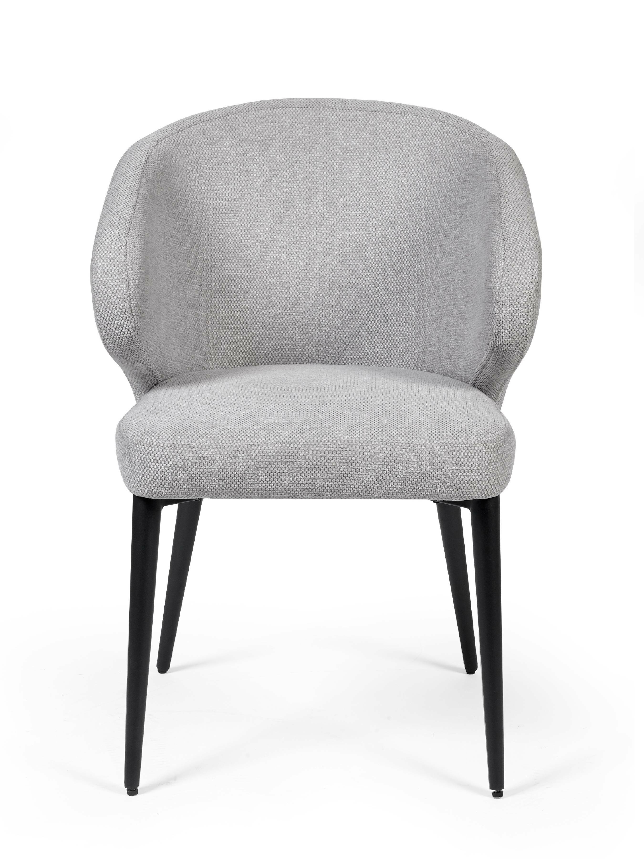 Marcus Light Grey Fabric Dining Chairs (Set of 2) – Julian Bowen, view 4