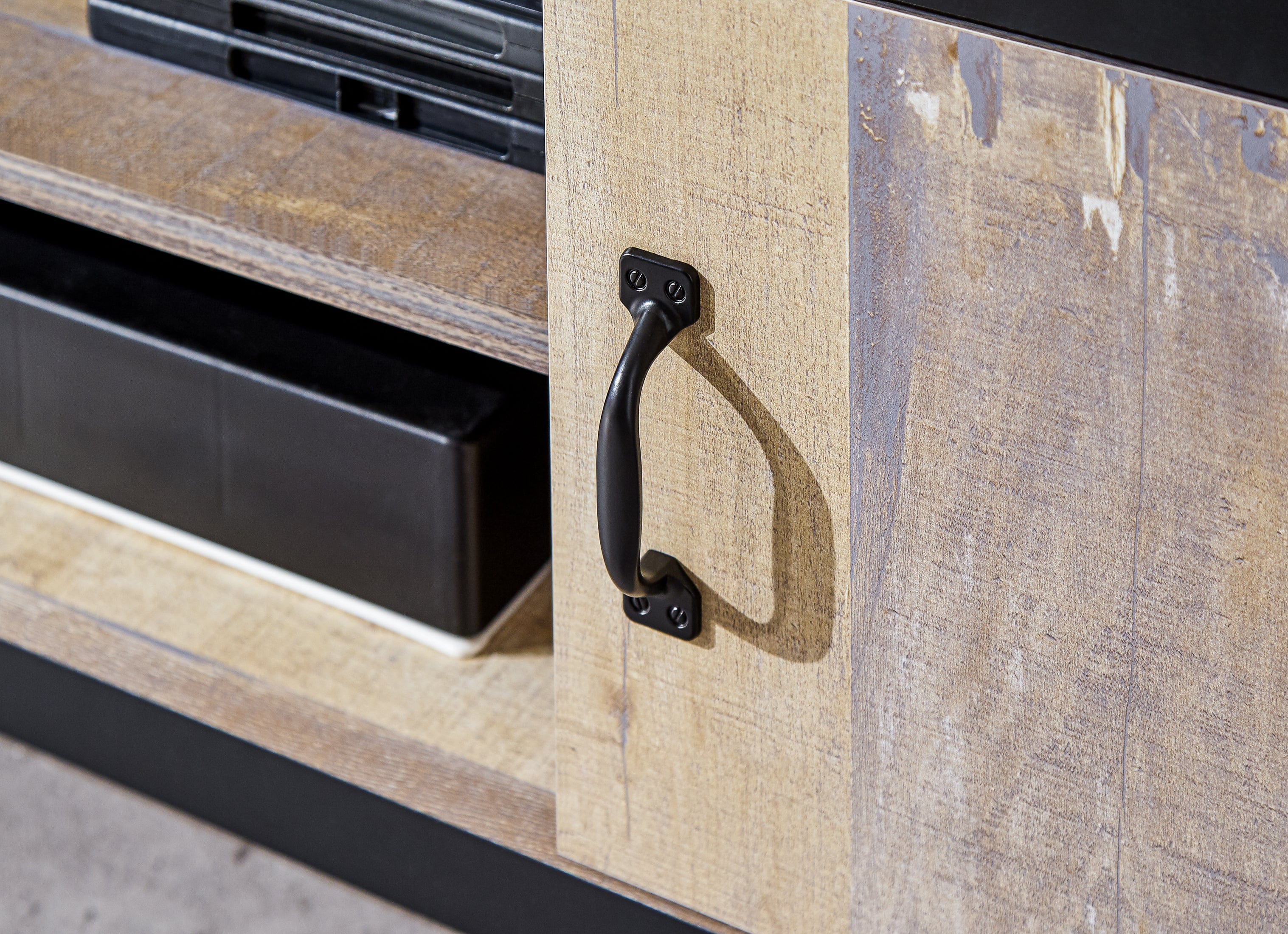 GFW TV Unit Discontinued - Boston 2 Door TV Unit Oak Bed Kings