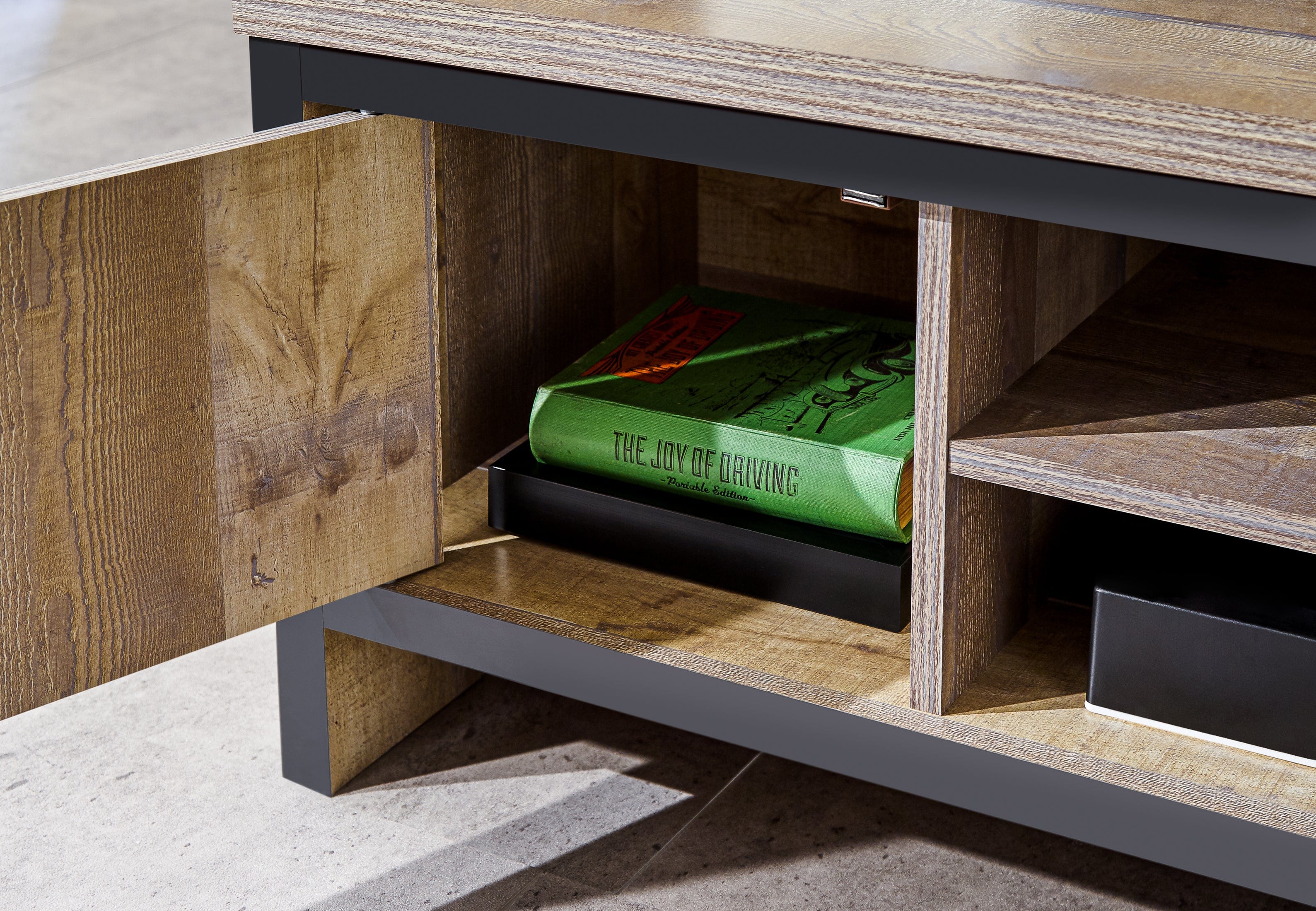 GFW TV Unit Discontinued - Boston 2 Door TV Unit Oak Bed Kings