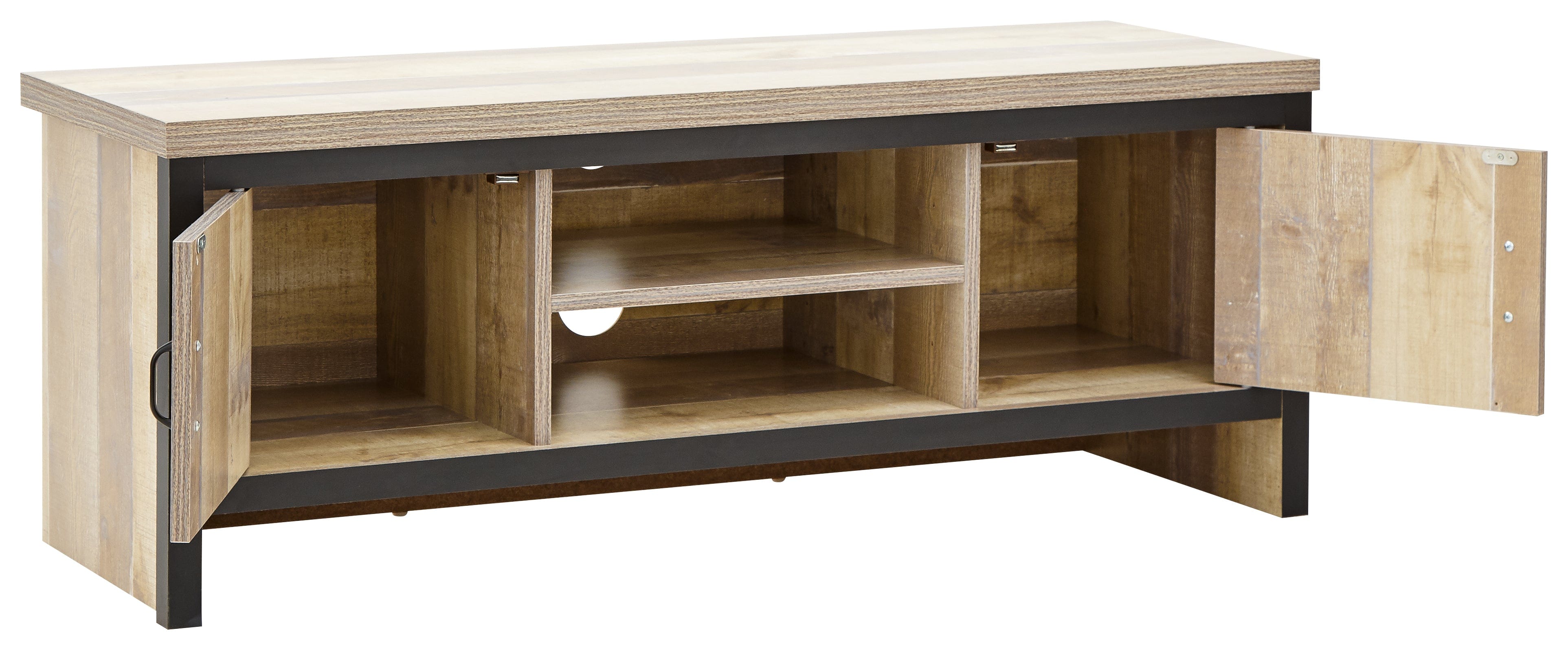 GFW TV Unit Discontinued - Boston 2 Door TV Unit Oak Bed Kings
