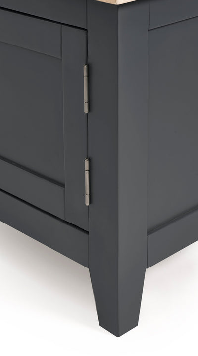 Bordeaux Tv Unit Dark Grey – Julian Bowen, view 6