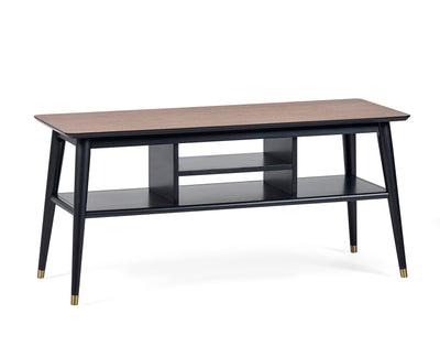 Findlay Media Unit - Walnut & Black – Julian Bowen