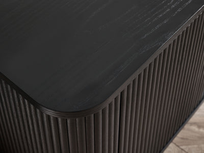 Louis Fluted Tv Unit - Black – Julian Bowen, view 5