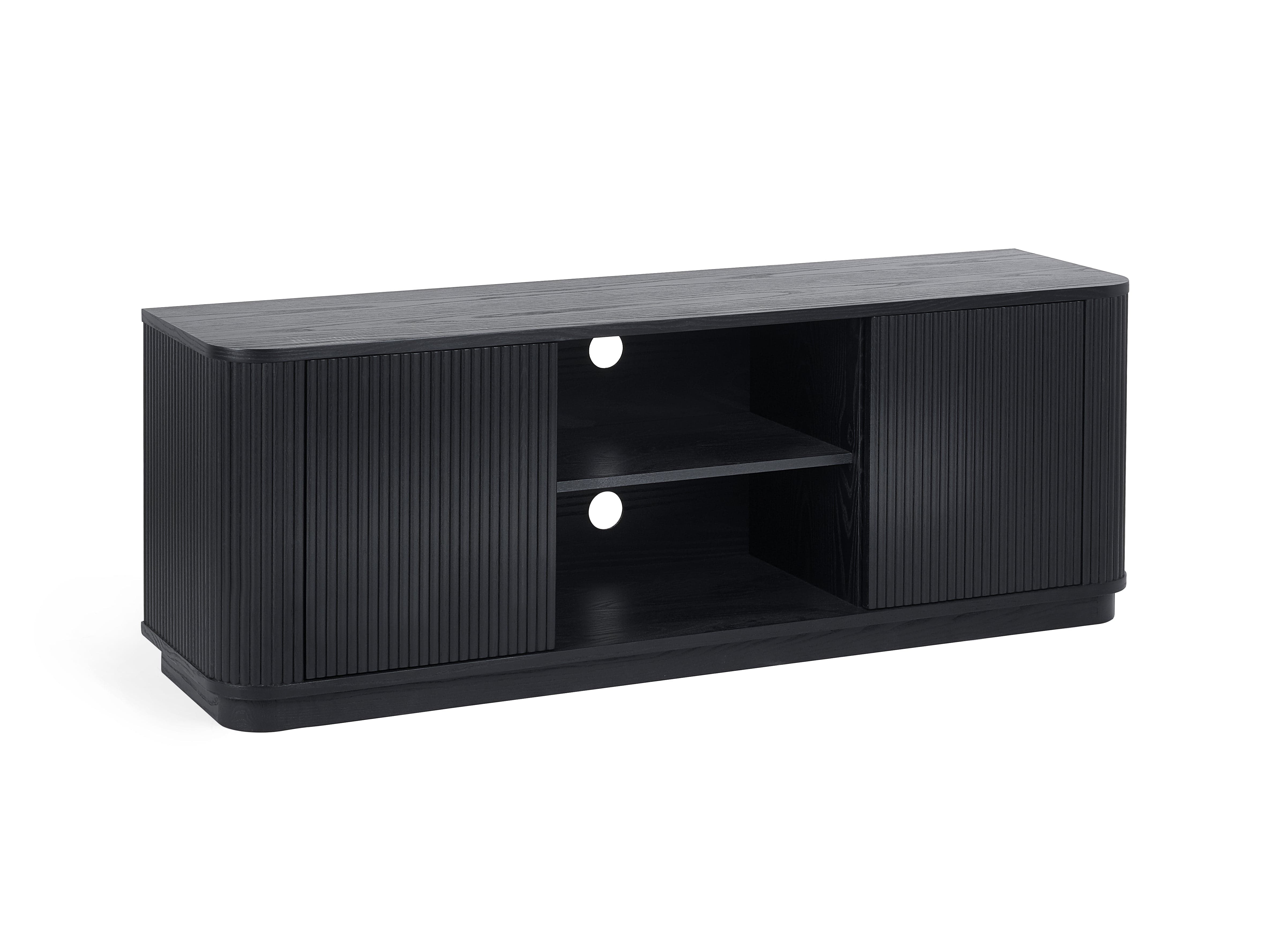 Louis Fluted Tv Unit - Black – Julian Bowen