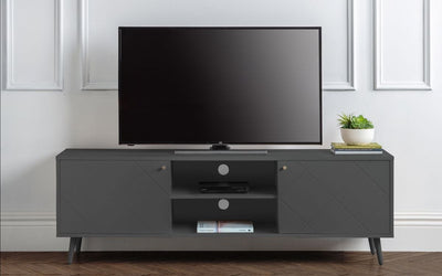 Moritz Tv Unit - Grey – Julian Bowen, view 2
