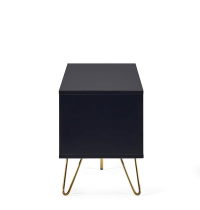 Murano Tv Unit - Matt Black – Julian Bowen, view 2
