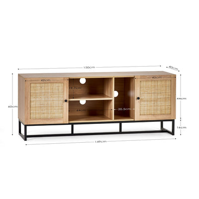 Padstow Tv Unit - Oak – Julian Bowen, view 4