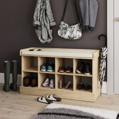 Kempton Shoe Bench Oak – GFW, view 2