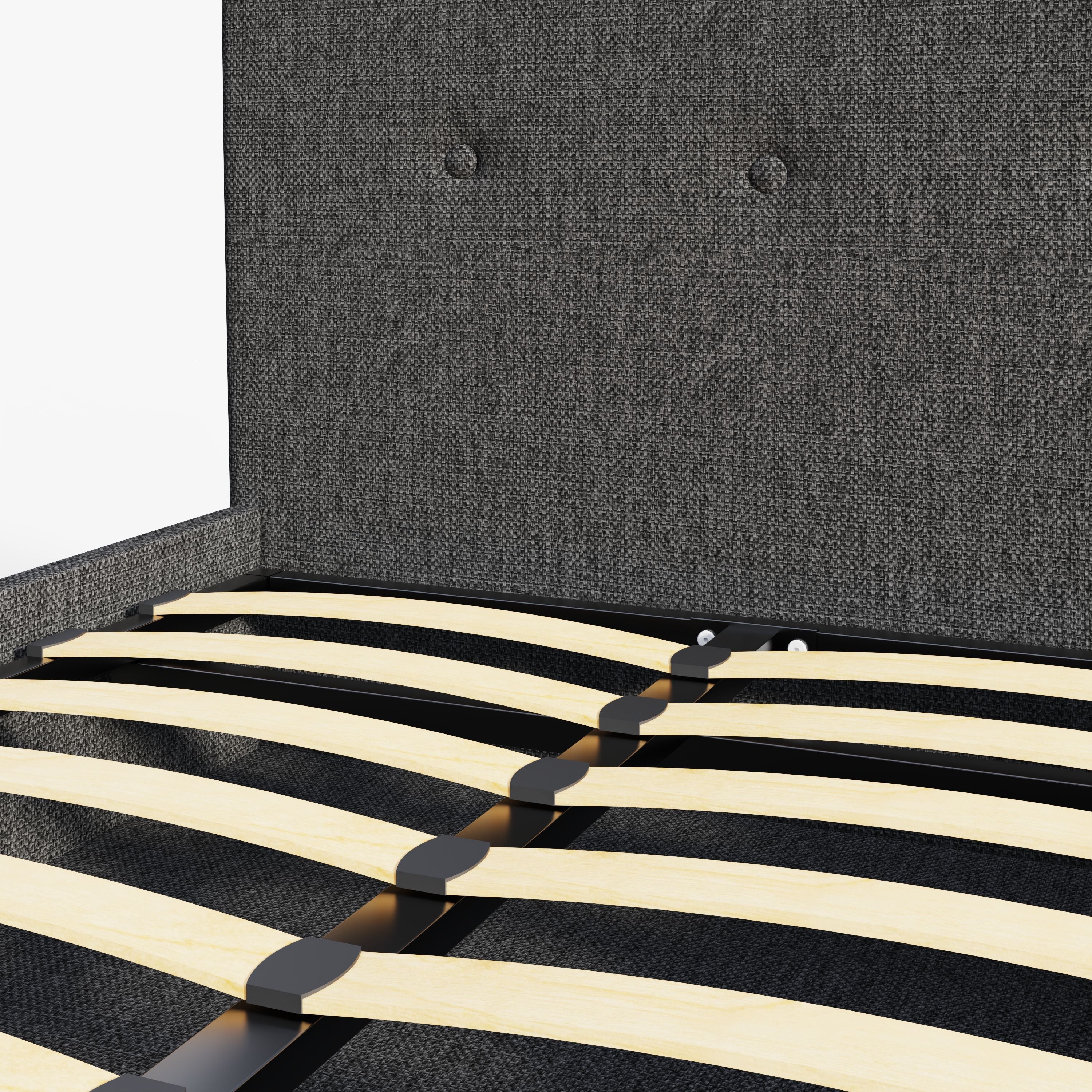 Ashbourne Fabric Upholstered Bed Grey – GFW, view 29