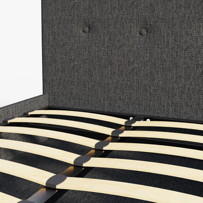 Ashbourne Fabric Upholstered Bed Grey – GFW, view 29