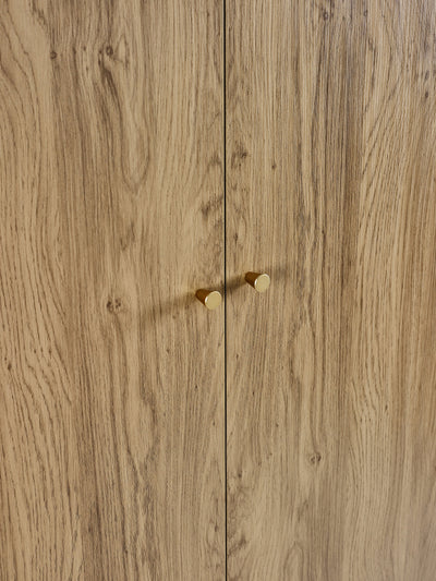Ingrid 2 Door Wardrobe Oak – Julian Bowen, view 10