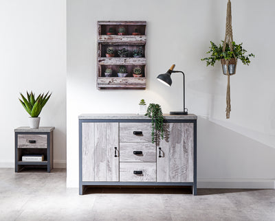 Boston 2 Door 3 Drawer Sideboard – Grey