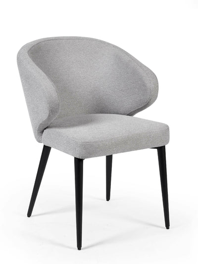 Marcus Light Grey Fabric Dining Chairs (Set of 2) – Julian Bowen, view 3