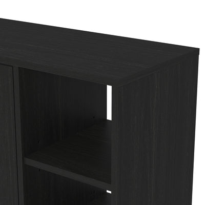 Bideford Shoe Cabinet Rustic Black Oak – GFW, view 9