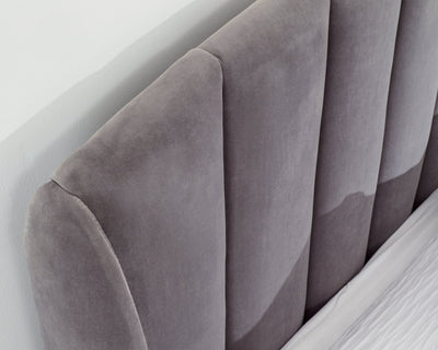 Pettine End Lift Ottoman Bed - Grey & Gold – GFW, view 6