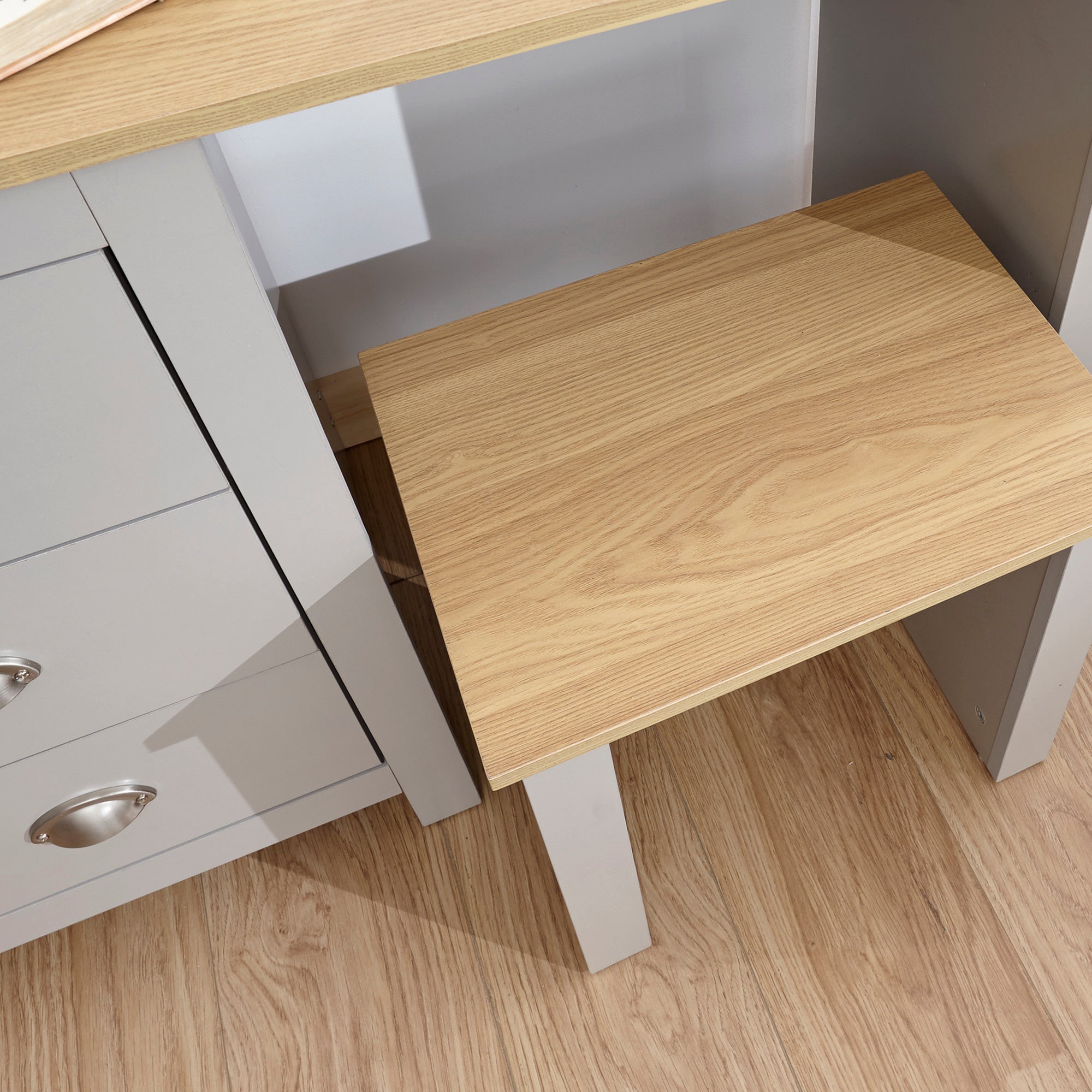 Lancaster Dressing Table Set Grey – GFW, view 11