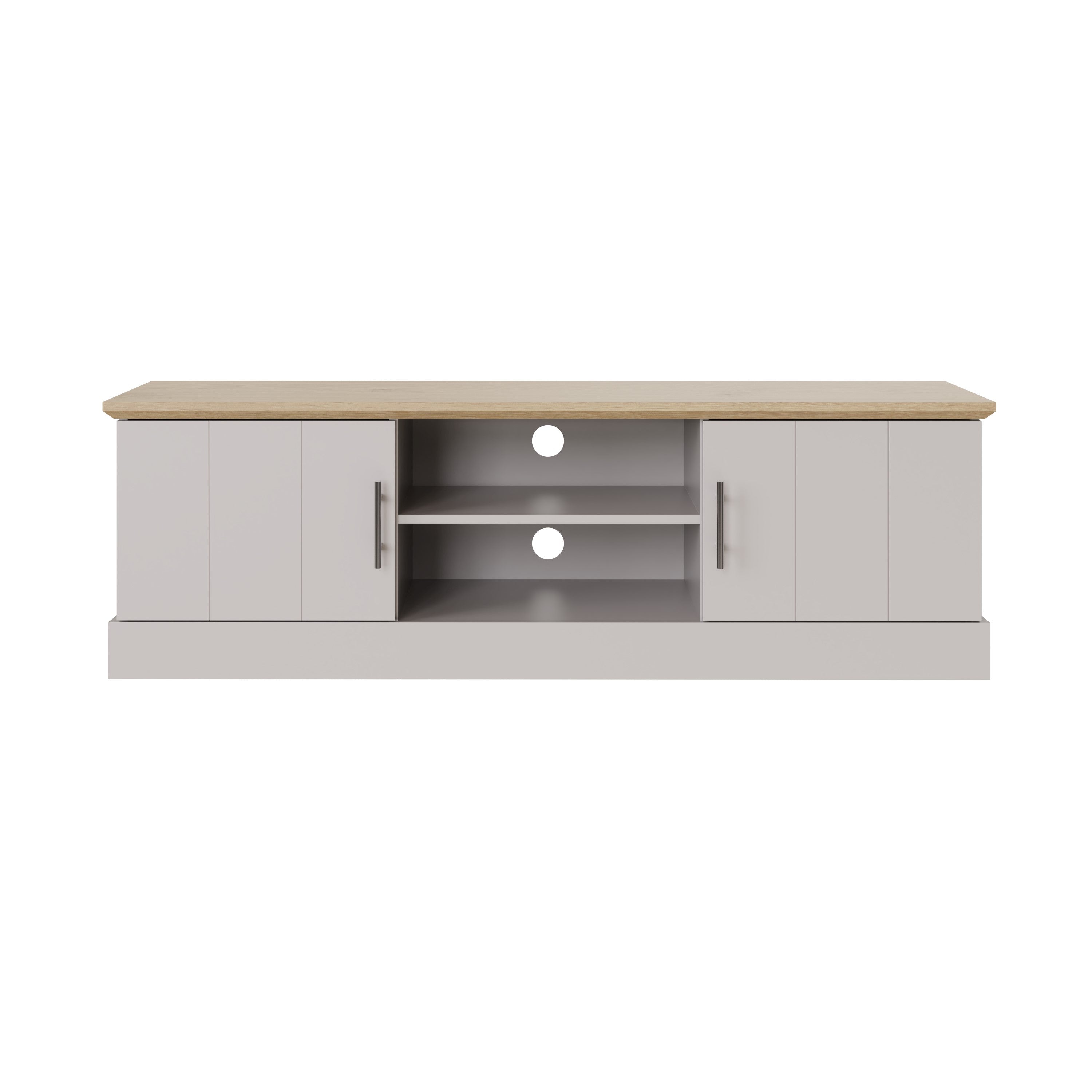 Kendal Large TV Unit Grey – GFW, view 3
