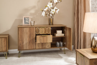 Orleans 2 Door 3 Drawer Cabinet Mango – GFW, view 3