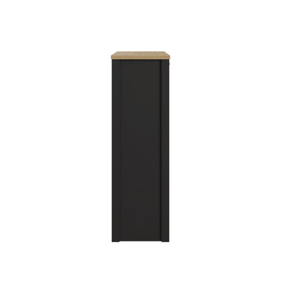 Lancaster 2 Door Shoe Cabinet Black – GFW, view 6