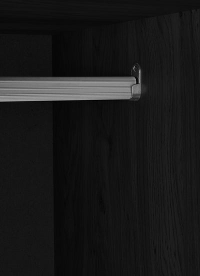 Sydney 2 Door Wardrobe - Black Ash – Julian Bowen, view 7