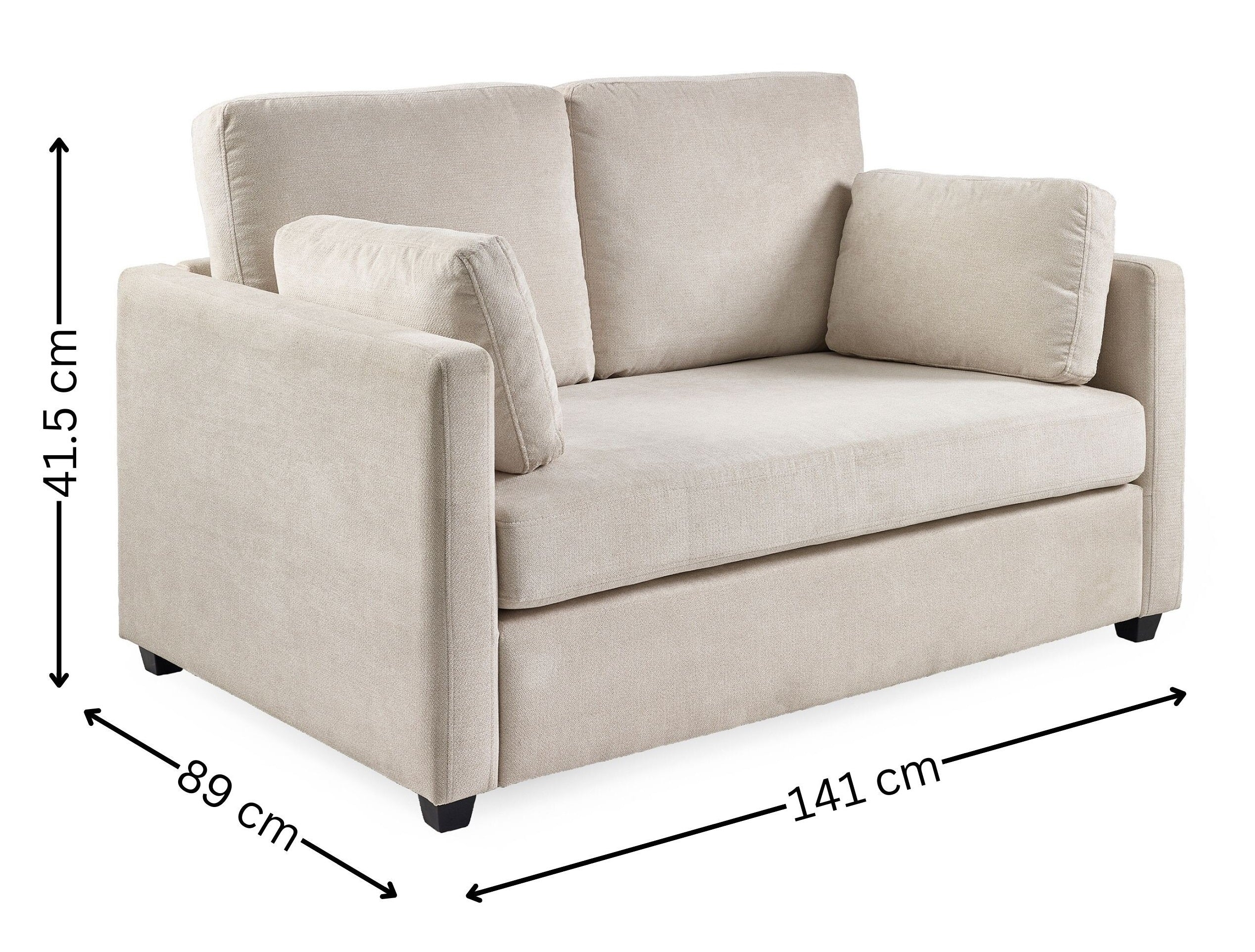 Ottilie Natural Chenille 2 Seater Sofa – Julian Bowen, view 10