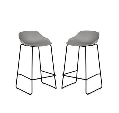 Rocco Stools - Light Grey (Set Of 2) – Julian Bowen