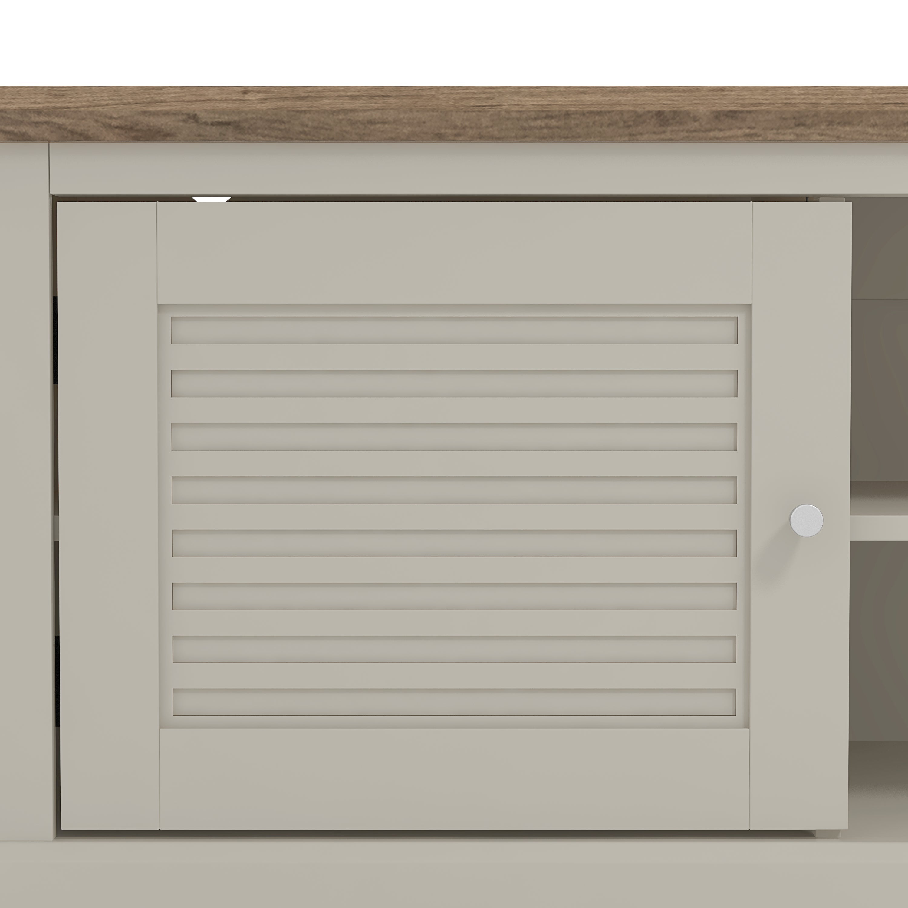 Salcombe TV Unit Light Grey – GFW, view 6