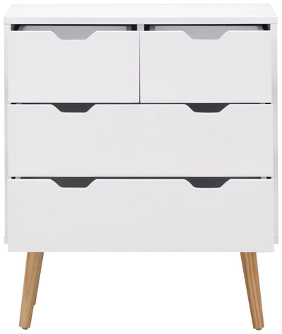 Nyborg 2+2 Drawer Chest – White