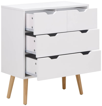 Nyborg 2+2 Drawer Chest – White