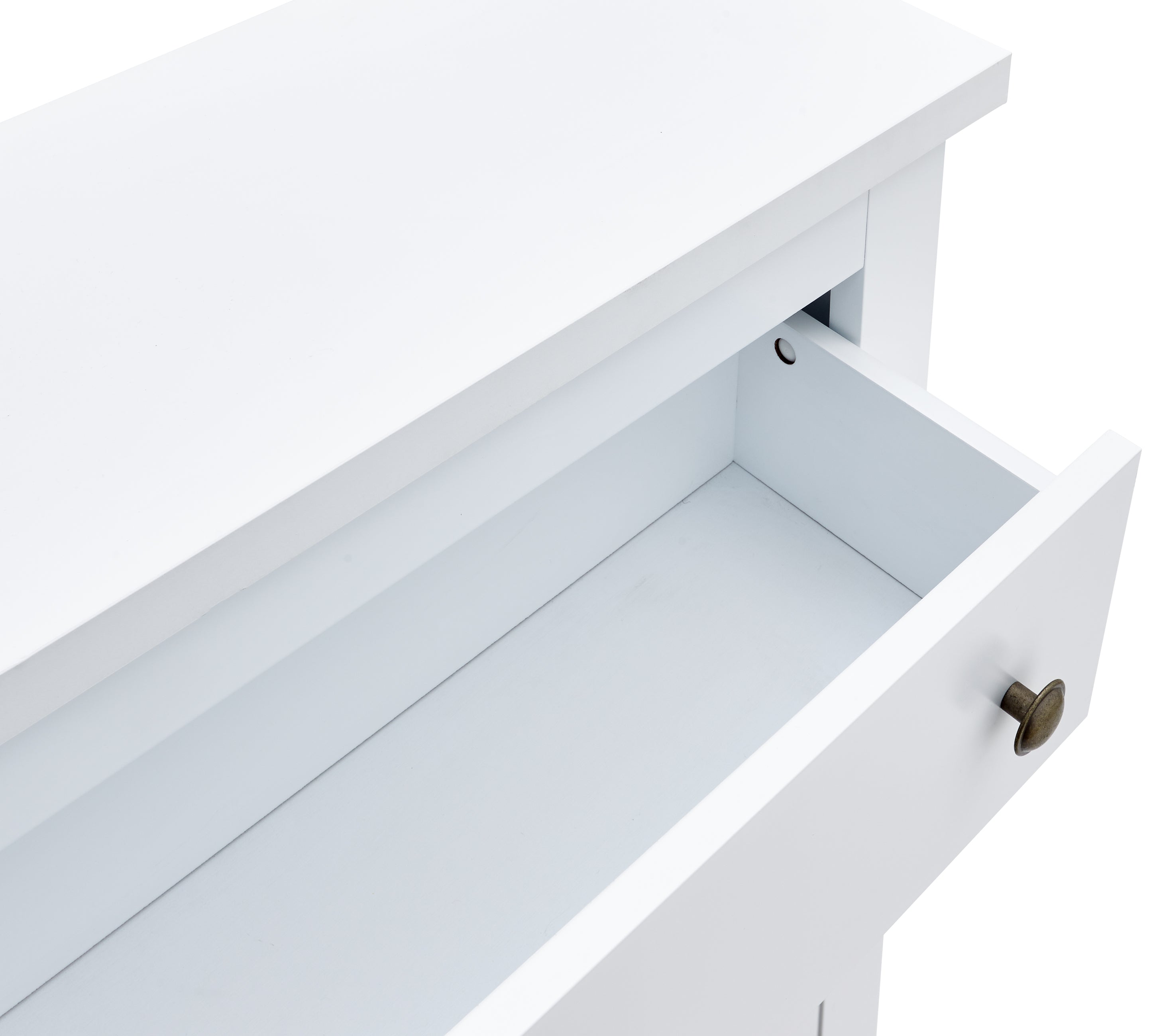 Deluxe Two Tier Shoe Cabinet – White