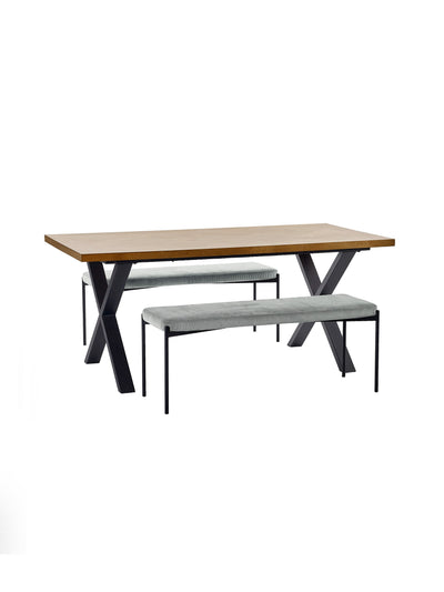 Leonie Bench - Grey – Julian Bowen, view 10